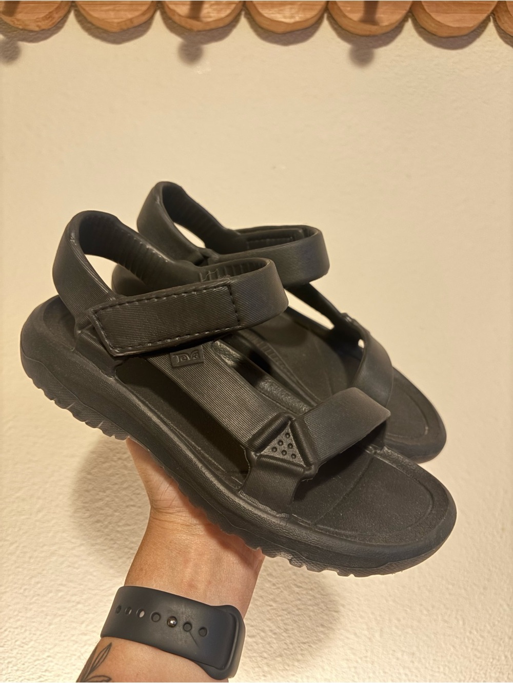 Teva Kids Black Hurricane Drift Sandals